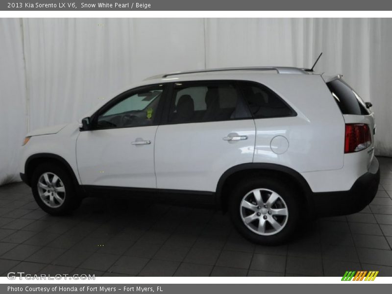 Snow White Pearl / Beige 2013 Kia Sorento LX V6