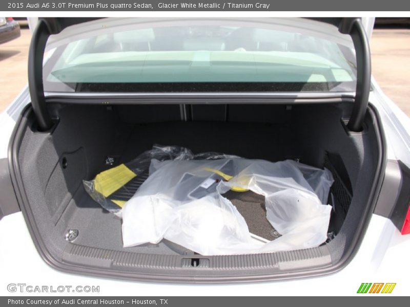 Glacier White Metallic / Titanium Gray 2015 Audi A6 3.0T Premium Plus quattro Sedan
