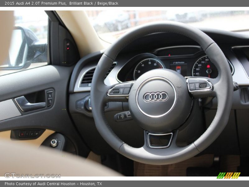 Brilliant Black / Beige/Black 2015 Audi A4 2.0T Premium Plus