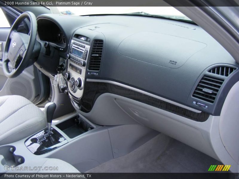 Platinum Sage / Gray 2008 Hyundai Santa Fe GLS