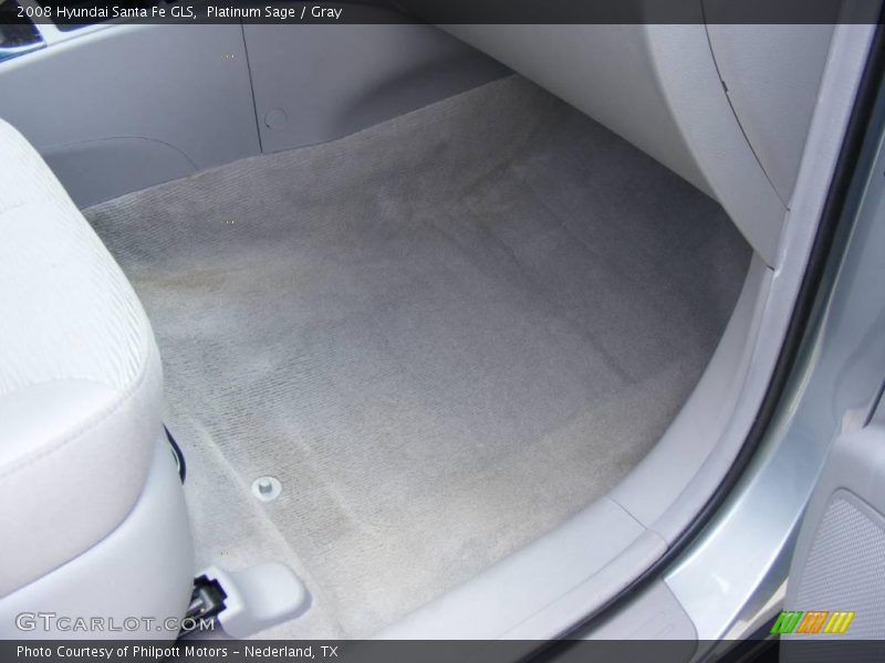 Platinum Sage / Gray 2008 Hyundai Santa Fe GLS