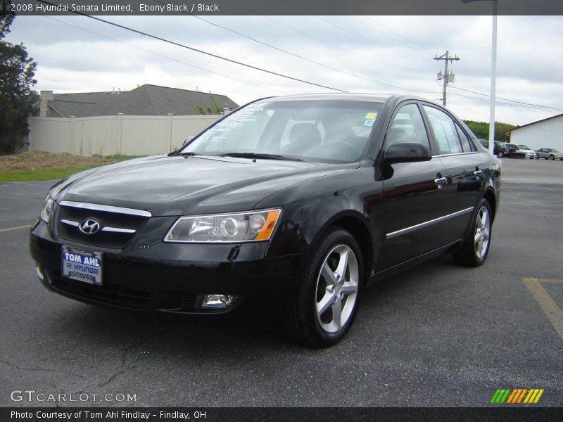 Ebony Black / Black 2008 Hyundai Sonata Limited