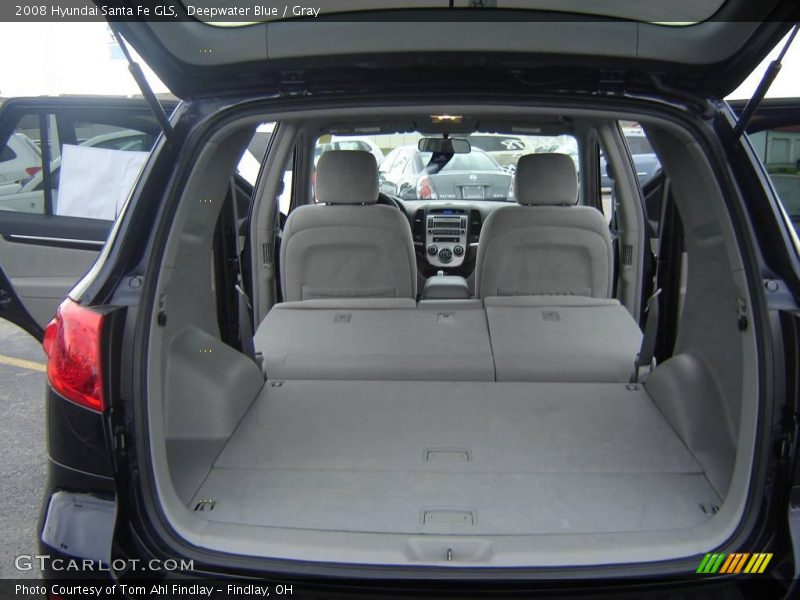 Deepwater Blue / Gray 2008 Hyundai Santa Fe GLS