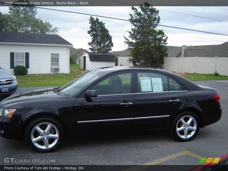 Ebony Black / Black 2008 Hyundai Sonata Limited