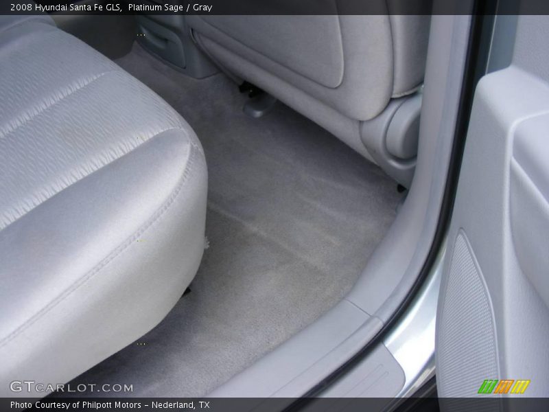 Platinum Sage / Gray 2008 Hyundai Santa Fe GLS