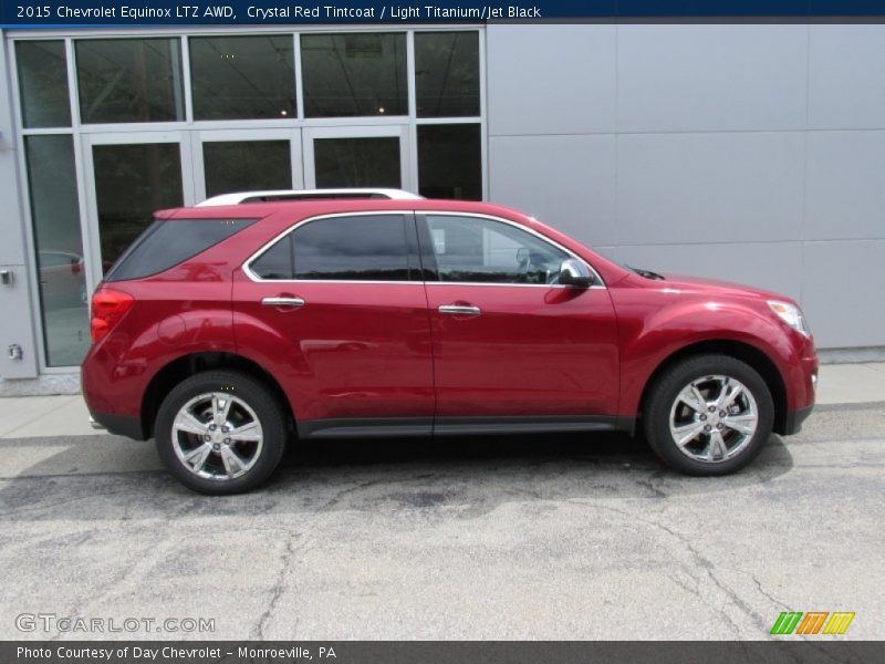 Crystal Red Tintcoat / Light Titanium/Jet Black 2015 Chevrolet Equinox LTZ AWD