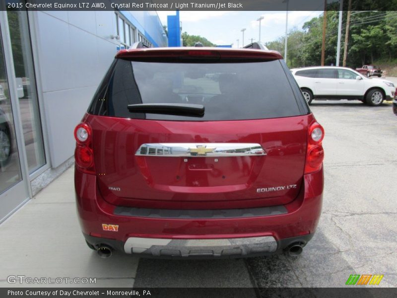 Crystal Red Tintcoat / Light Titanium/Jet Black 2015 Chevrolet Equinox LTZ AWD