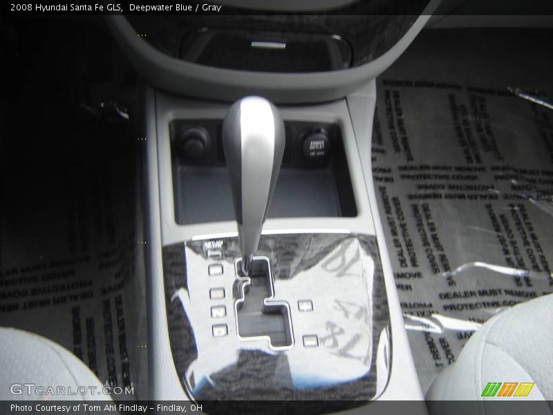 Deepwater Blue / Gray 2008 Hyundai Santa Fe GLS