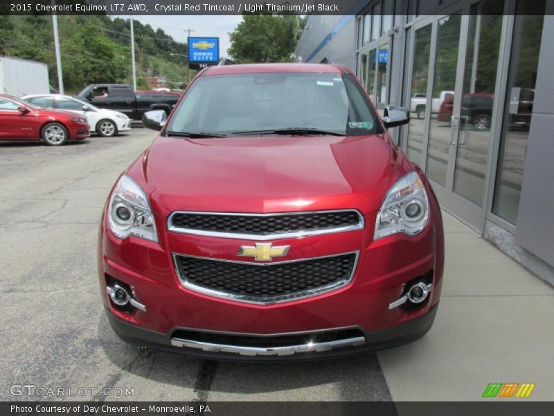 Crystal Red Tintcoat / Light Titanium/Jet Black 2015 Chevrolet Equinox LTZ AWD