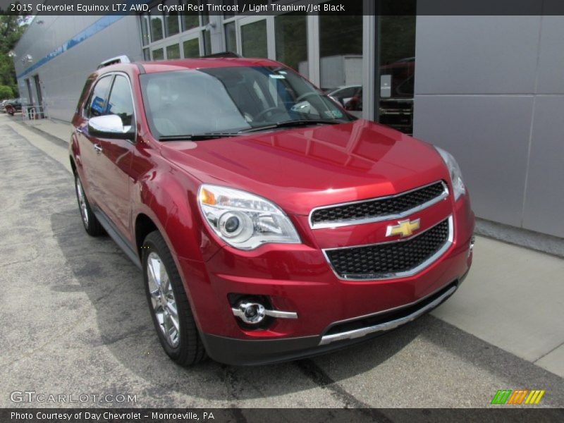 Crystal Red Tintcoat / Light Titanium/Jet Black 2015 Chevrolet Equinox LTZ AWD