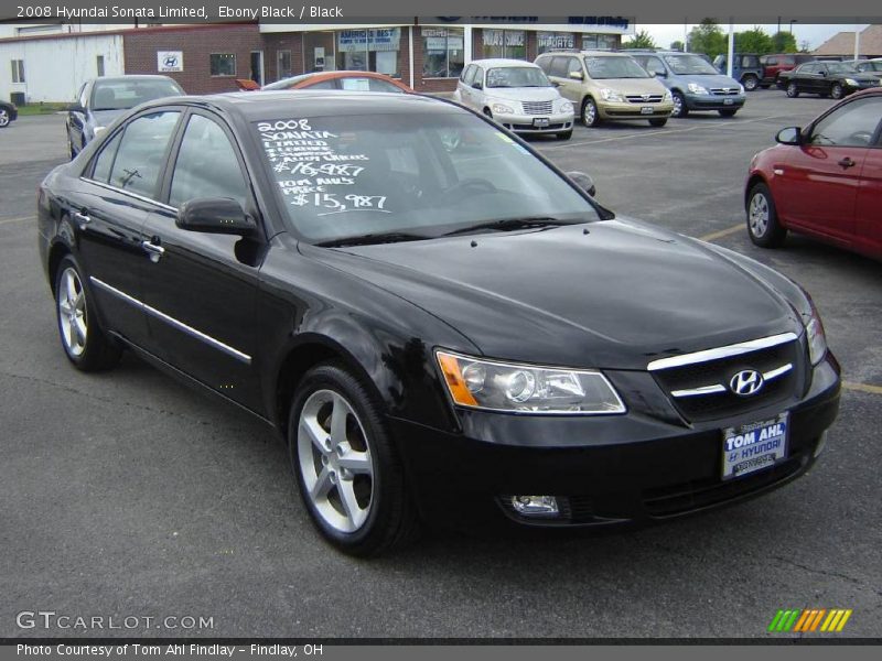 Ebony Black / Black 2008 Hyundai Sonata Limited