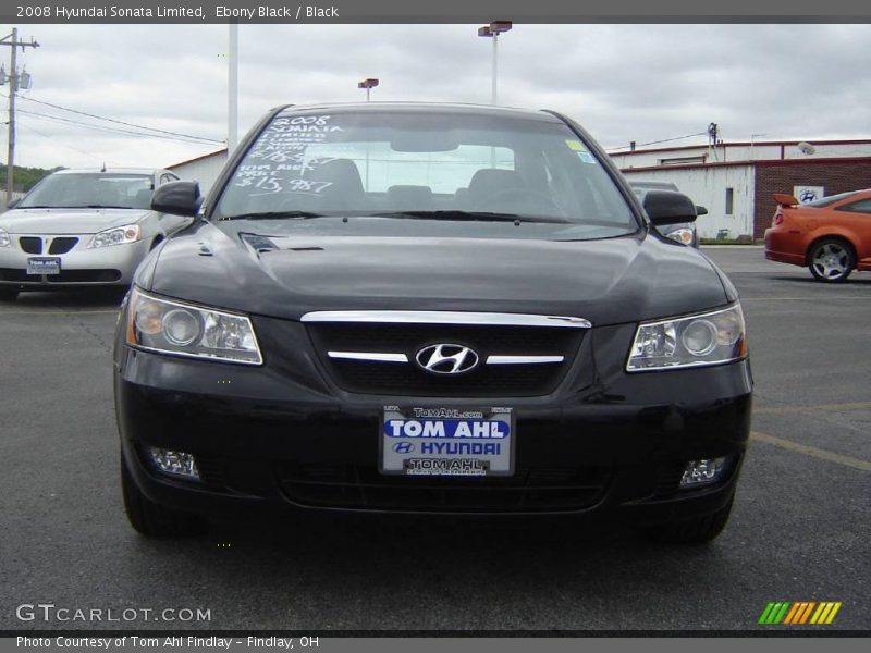Ebony Black / Black 2008 Hyundai Sonata Limited