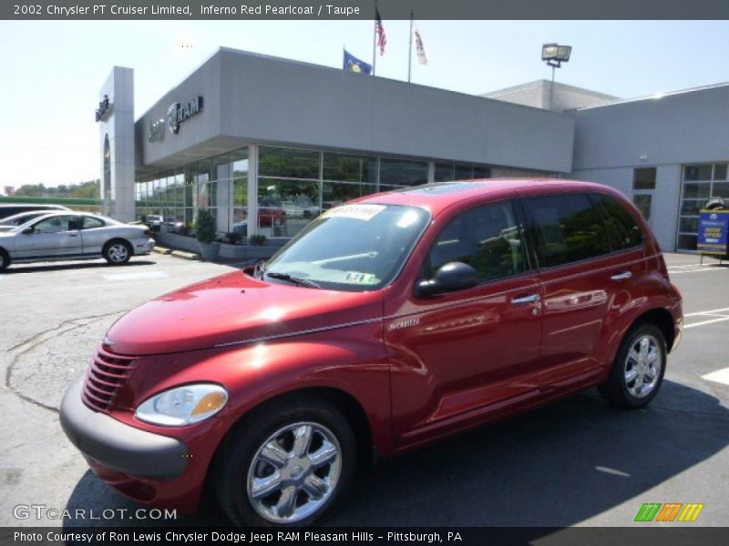 Inferno Red Pearlcoat / Taupe 2002 Chrysler PT Cruiser Limited