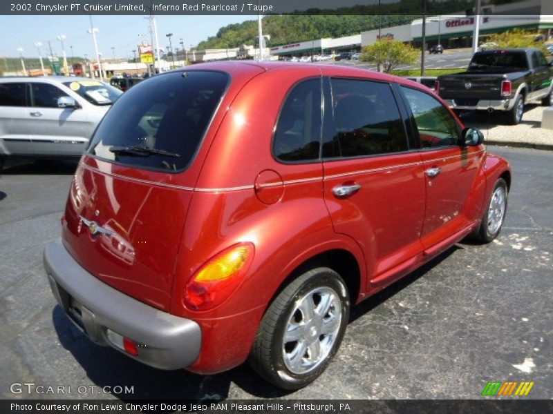 Inferno Red Pearlcoat / Taupe 2002 Chrysler PT Cruiser Limited