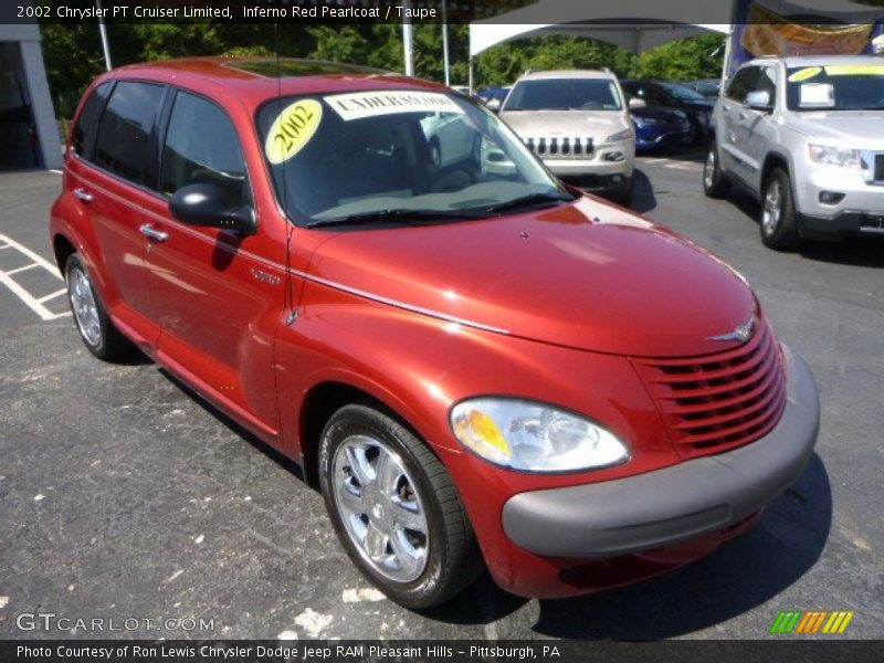 Inferno Red Pearlcoat / Taupe 2002 Chrysler PT Cruiser Limited
