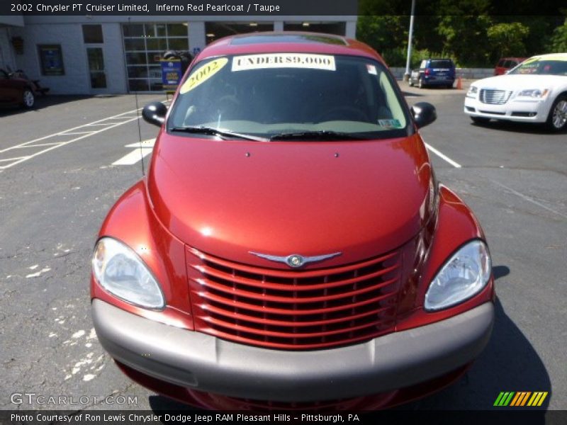 Inferno Red Pearlcoat / Taupe 2002 Chrysler PT Cruiser Limited