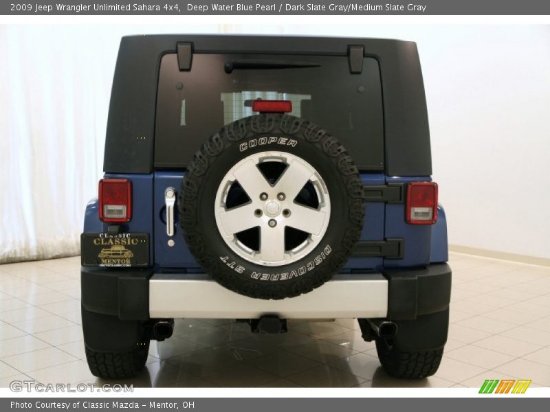 Deep Water Blue Pearl / Dark Slate Gray/Medium Slate Gray 2009 Jeep Wrangler Unlimited Sahara 4x4