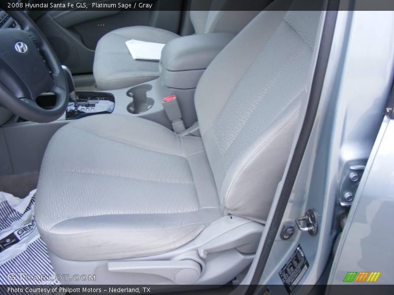 Platinum Sage / Gray 2008 Hyundai Santa Fe GLS