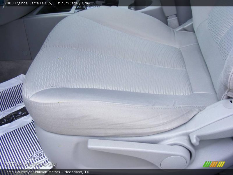 Platinum Sage / Gray 2008 Hyundai Santa Fe GLS