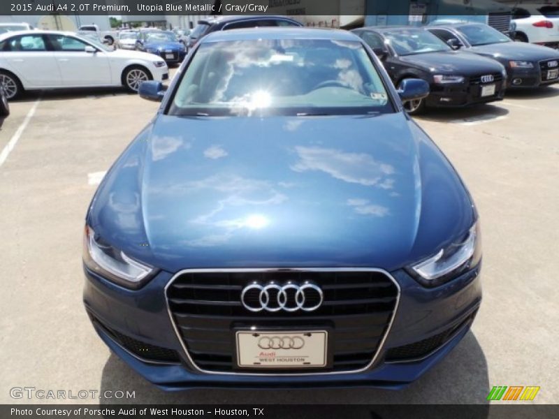 Utopia Blue Metallic / Gray/Gray 2015 Audi A4 2.0T Premium