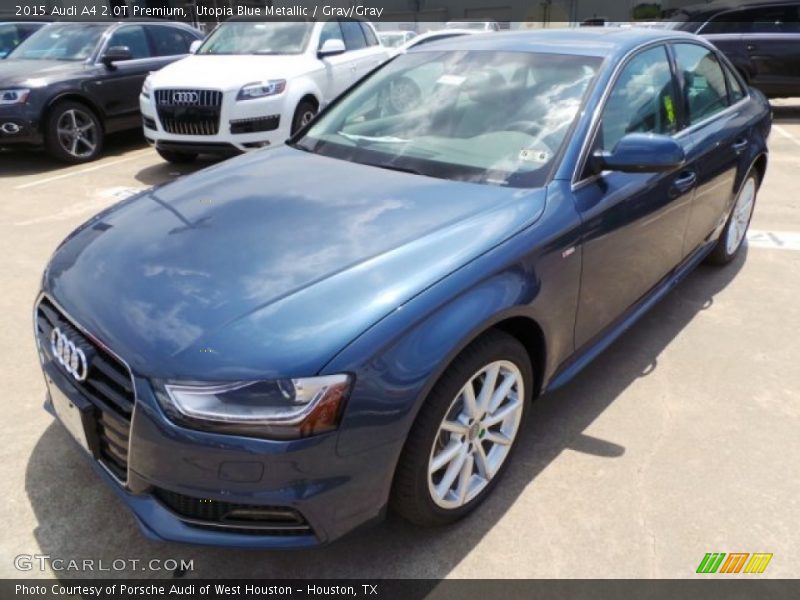 Utopia Blue Metallic / Gray/Gray 2015 Audi A4 2.0T Premium