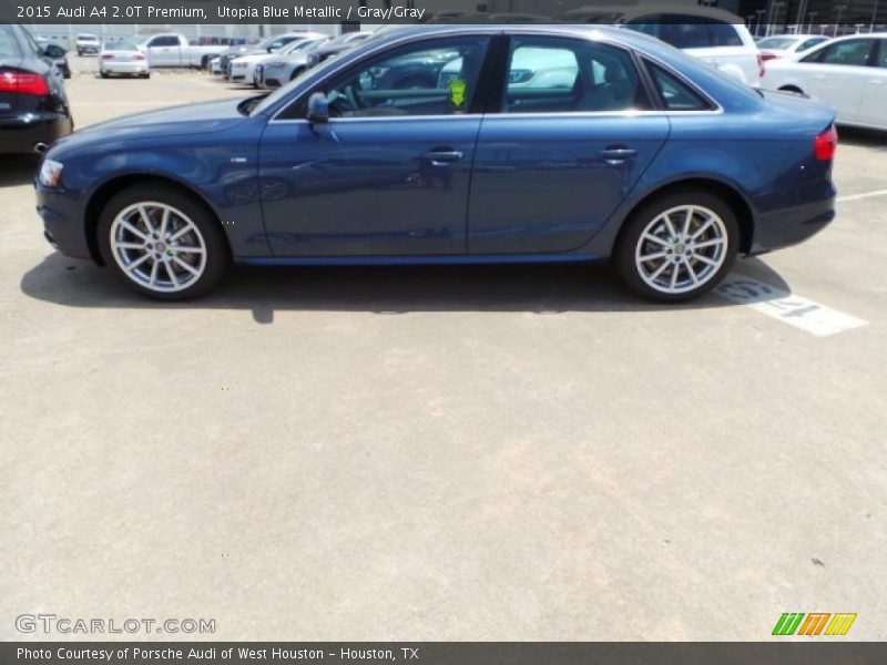 Utopia Blue Metallic / Gray/Gray 2015 Audi A4 2.0T Premium