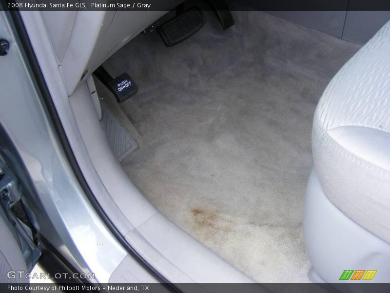 Platinum Sage / Gray 2008 Hyundai Santa Fe GLS