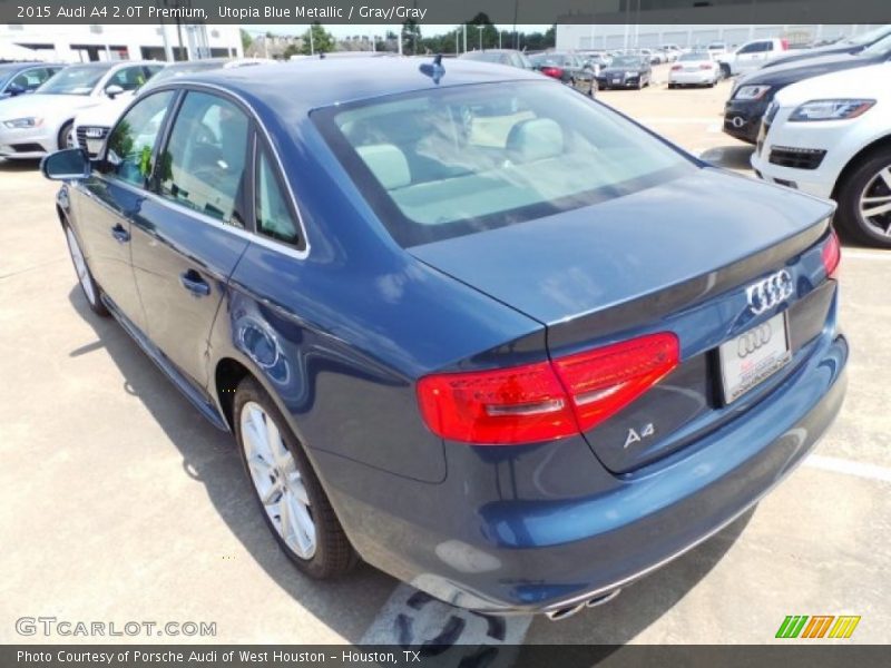 Utopia Blue Metallic / Gray/Gray 2015 Audi A4 2.0T Premium