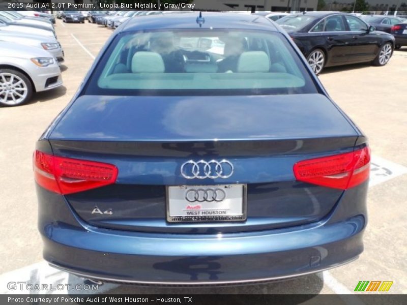 Utopia Blue Metallic / Gray/Gray 2015 Audi A4 2.0T Premium