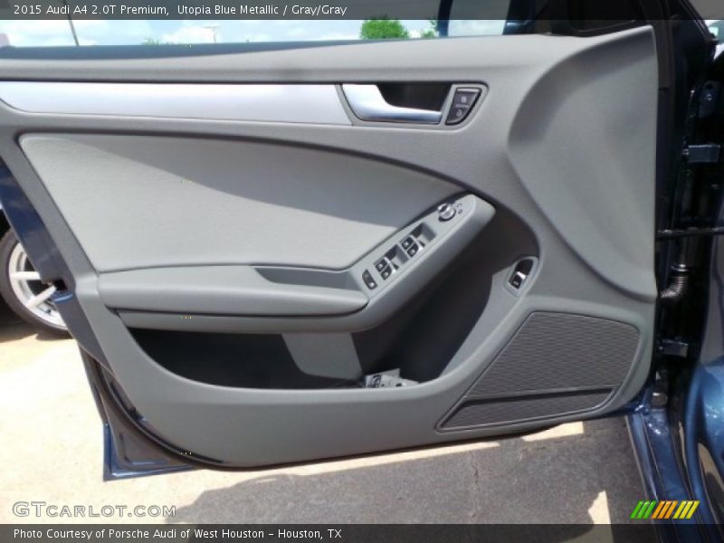 Utopia Blue Metallic / Gray/Gray 2015 Audi A4 2.0T Premium