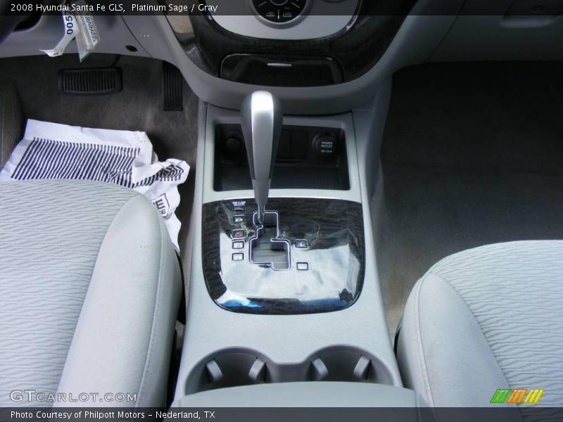 Platinum Sage / Gray 2008 Hyundai Santa Fe GLS