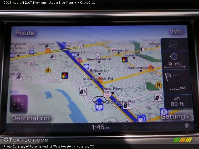 Utopia Blue Metallic / Gray/Gray 2015 Audi A4 2.0T Premium
