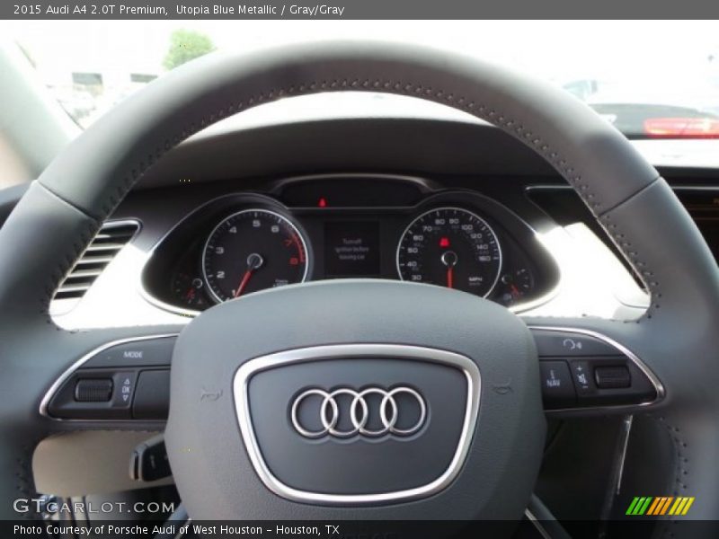 Utopia Blue Metallic / Gray/Gray 2015 Audi A4 2.0T Premium