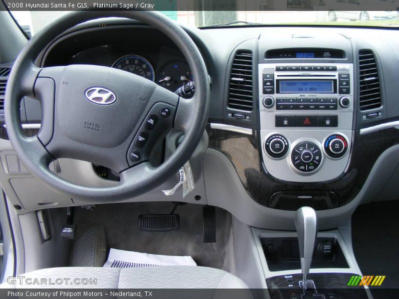 Platinum Sage / Gray 2008 Hyundai Santa Fe GLS
