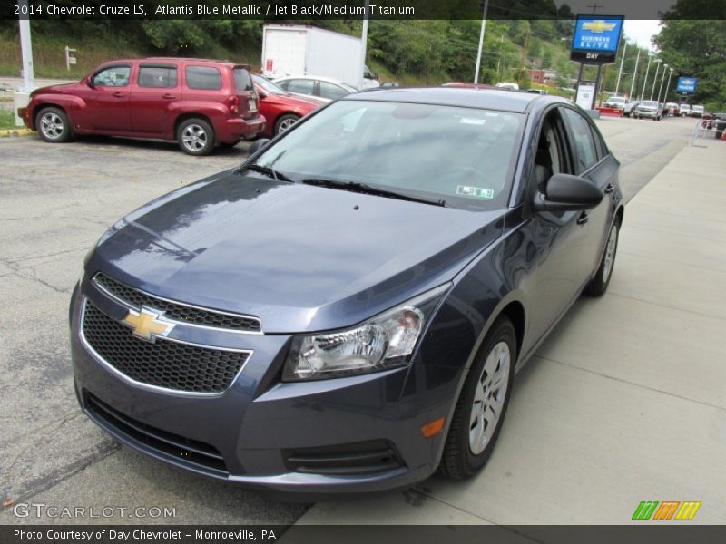 Atlantis Blue Metallic / Jet Black/Medium Titanium 2014 Chevrolet Cruze LS
