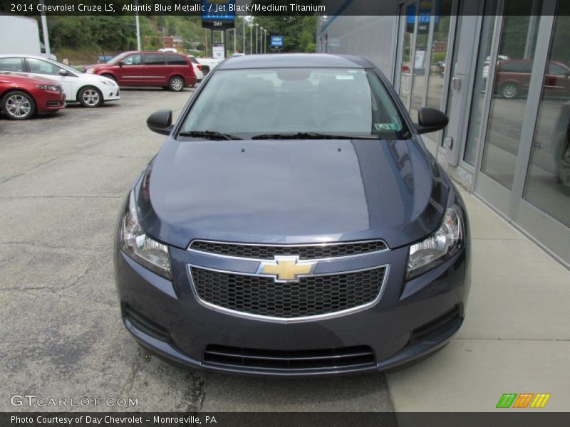 Atlantis Blue Metallic / Jet Black/Medium Titanium 2014 Chevrolet Cruze LS