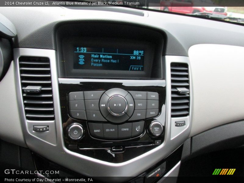 Atlantis Blue Metallic / Jet Black/Medium Titanium 2014 Chevrolet Cruze LS