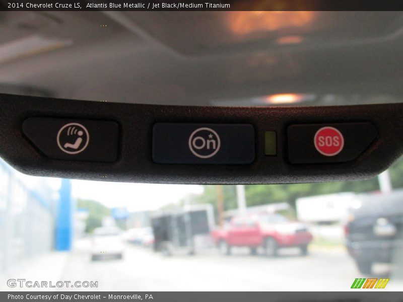 Atlantis Blue Metallic / Jet Black/Medium Titanium 2014 Chevrolet Cruze LS