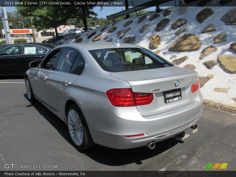 Glacier Silver Metallic / Black 2013 BMW 3 Series 335i xDrive Sedan