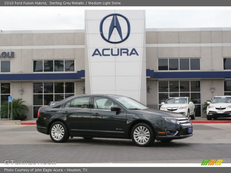 Sterling Grey Metallic / Medium Light Stone 2010 Ford Fusion Hybrid