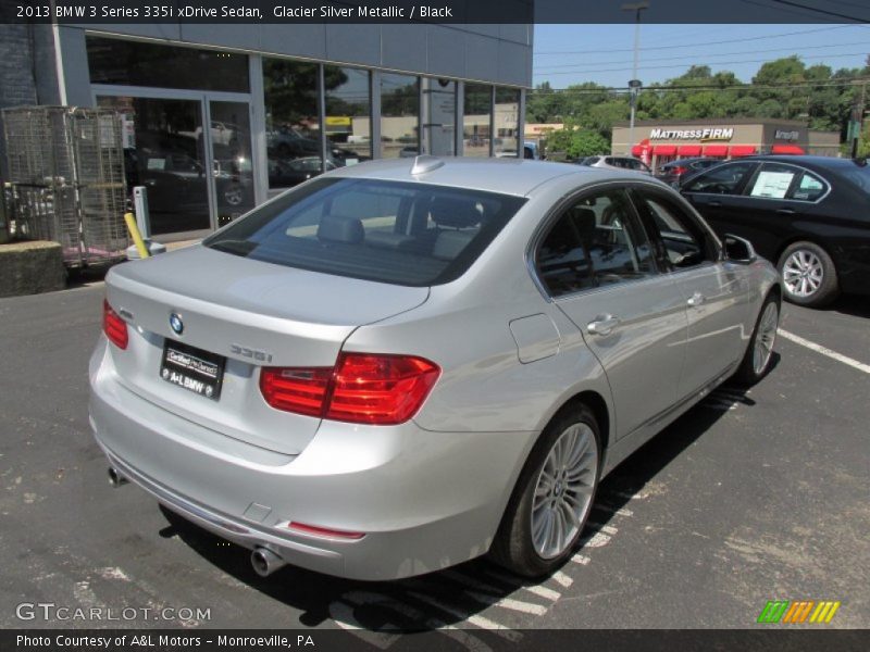 Glacier Silver Metallic / Black 2013 BMW 3 Series 335i xDrive Sedan