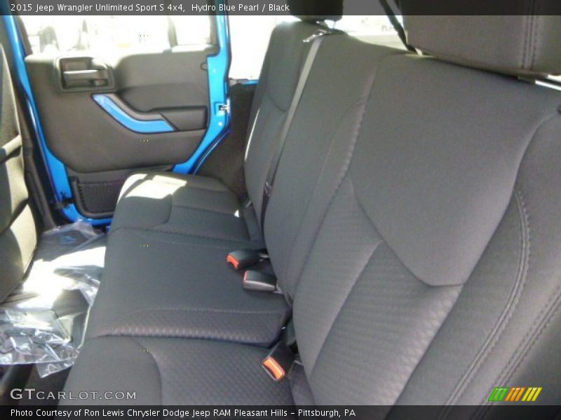 Hydro Blue Pearl / Black 2015 Jeep Wrangler Unlimited Sport S 4x4