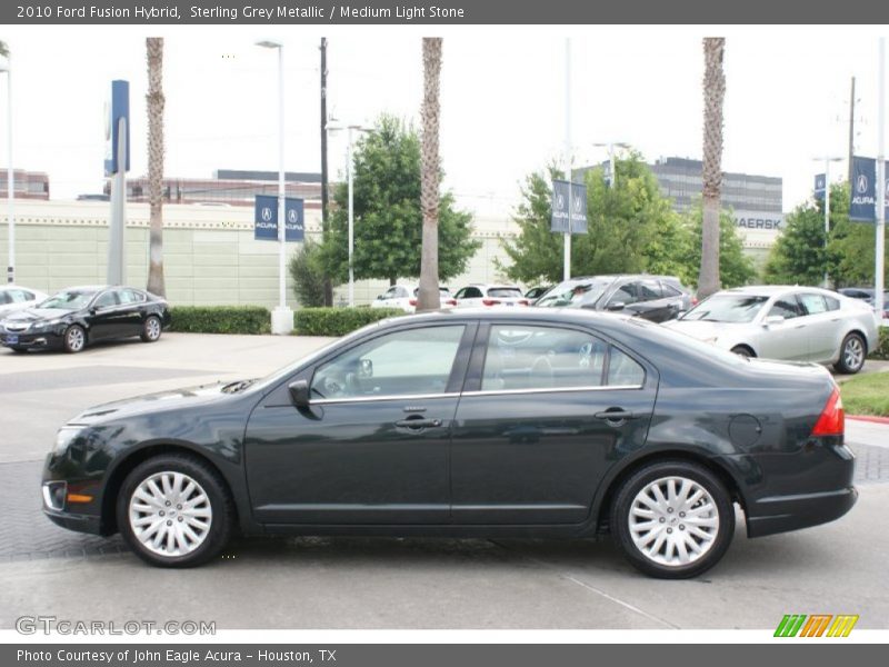 Sterling Grey Metallic / Medium Light Stone 2010 Ford Fusion Hybrid