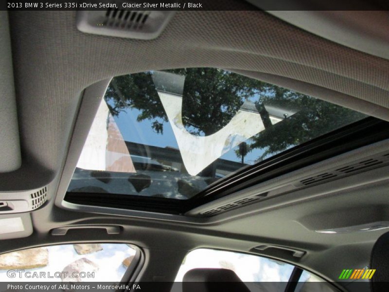 Glacier Silver Metallic / Black 2013 BMW 3 Series 335i xDrive Sedan