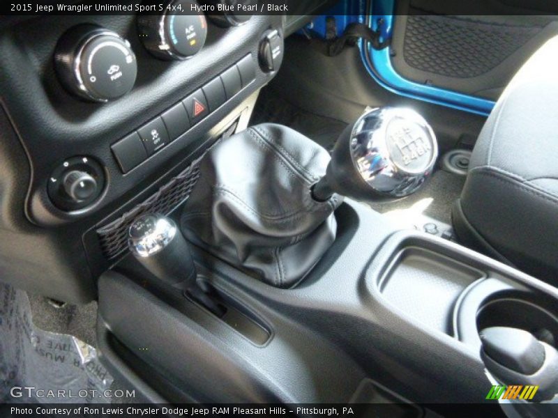 Hydro Blue Pearl / Black 2015 Jeep Wrangler Unlimited Sport S 4x4