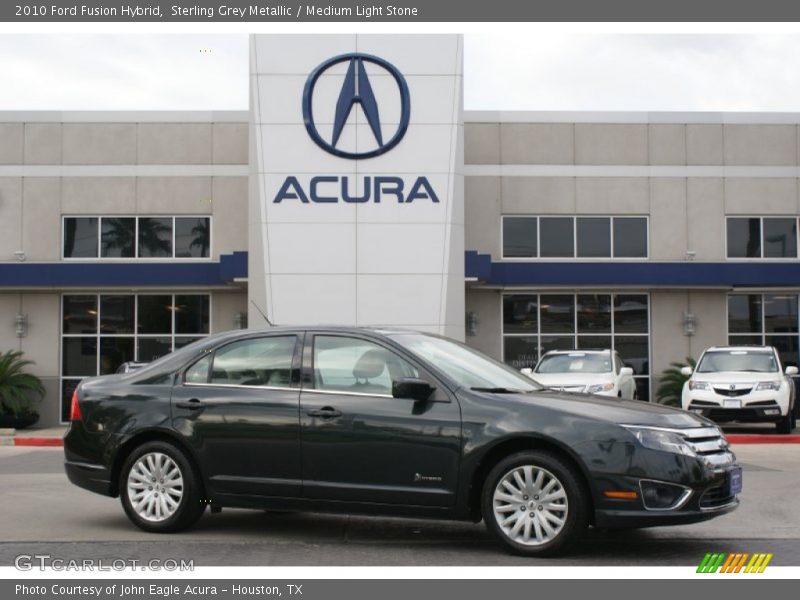 Sterling Grey Metallic / Medium Light Stone 2010 Ford Fusion Hybrid