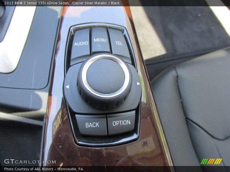 Glacier Silver Metallic / Black 2013 BMW 3 Series 335i xDrive Sedan