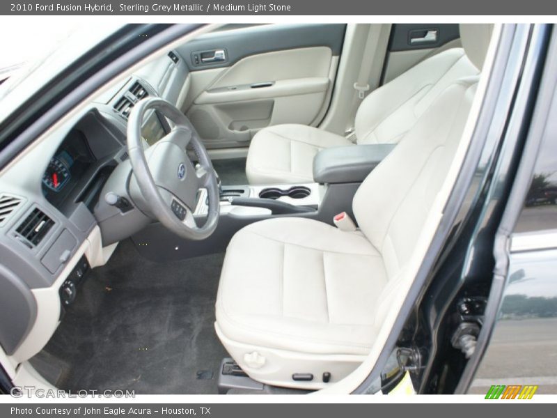 Sterling Grey Metallic / Medium Light Stone 2010 Ford Fusion Hybrid