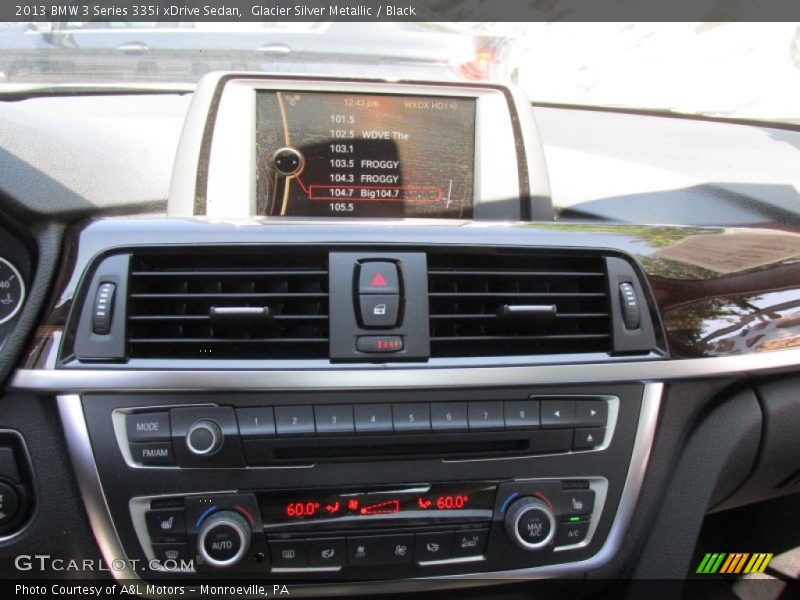 Glacier Silver Metallic / Black 2013 BMW 3 Series 335i xDrive Sedan