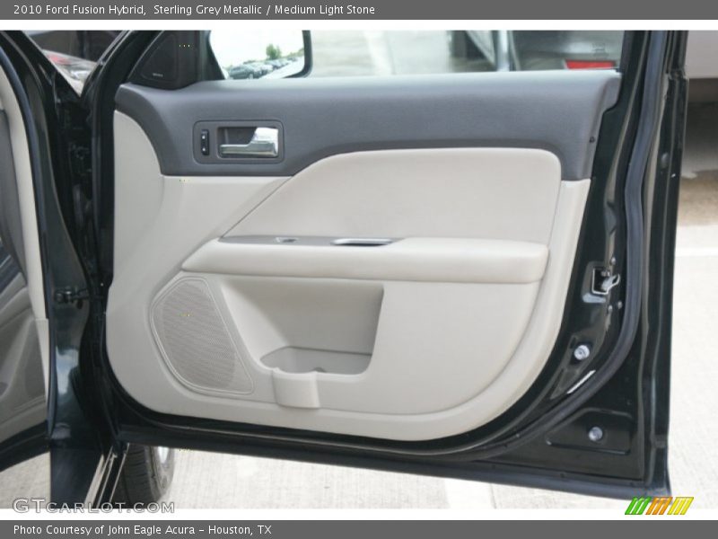 Sterling Grey Metallic / Medium Light Stone 2010 Ford Fusion Hybrid